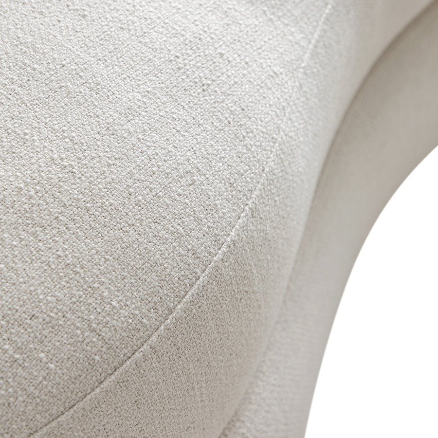 Rubens Beige Linen Blend Modular Sofa, Right Chaise Seat - daals