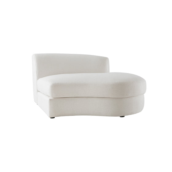 Rubens Beige Linen Blend Modular Sofa, Right Open-End Seat
