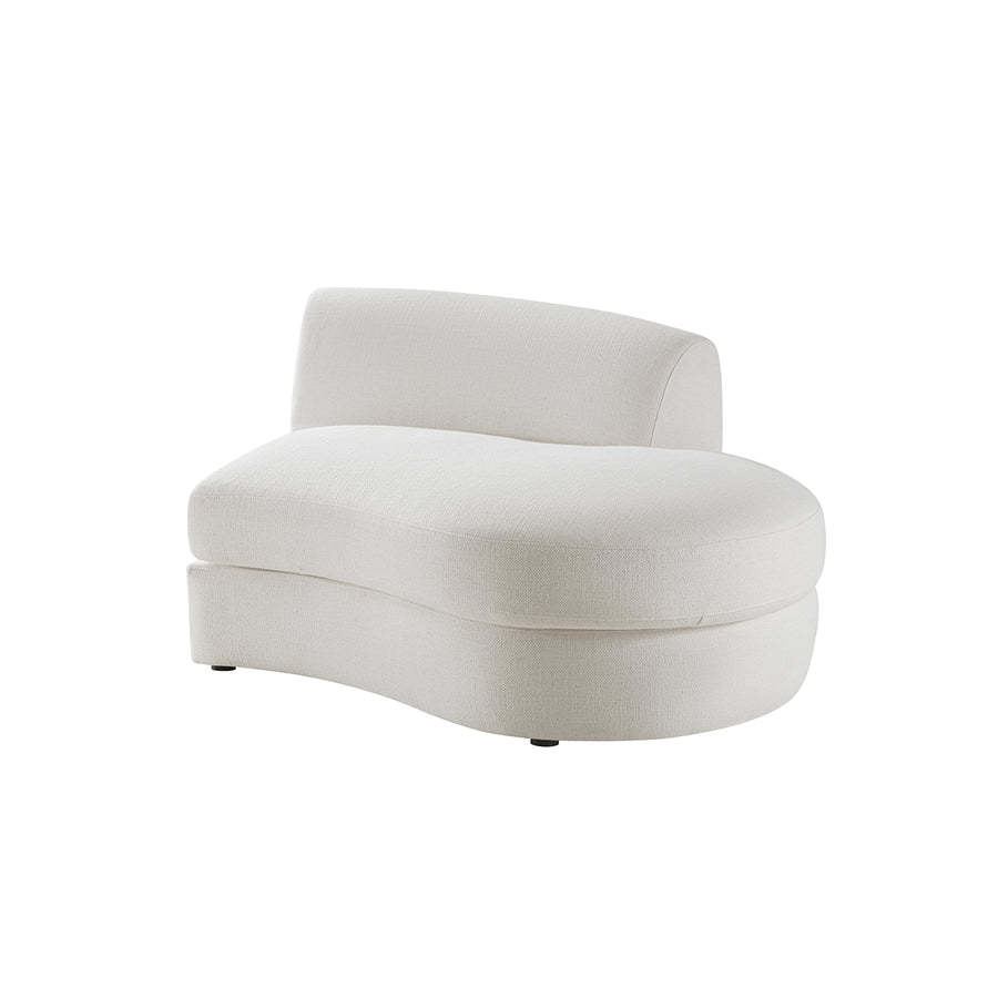 Rubens Beige Linen Blend Modular Sofa, Right Open-End Seat - daals