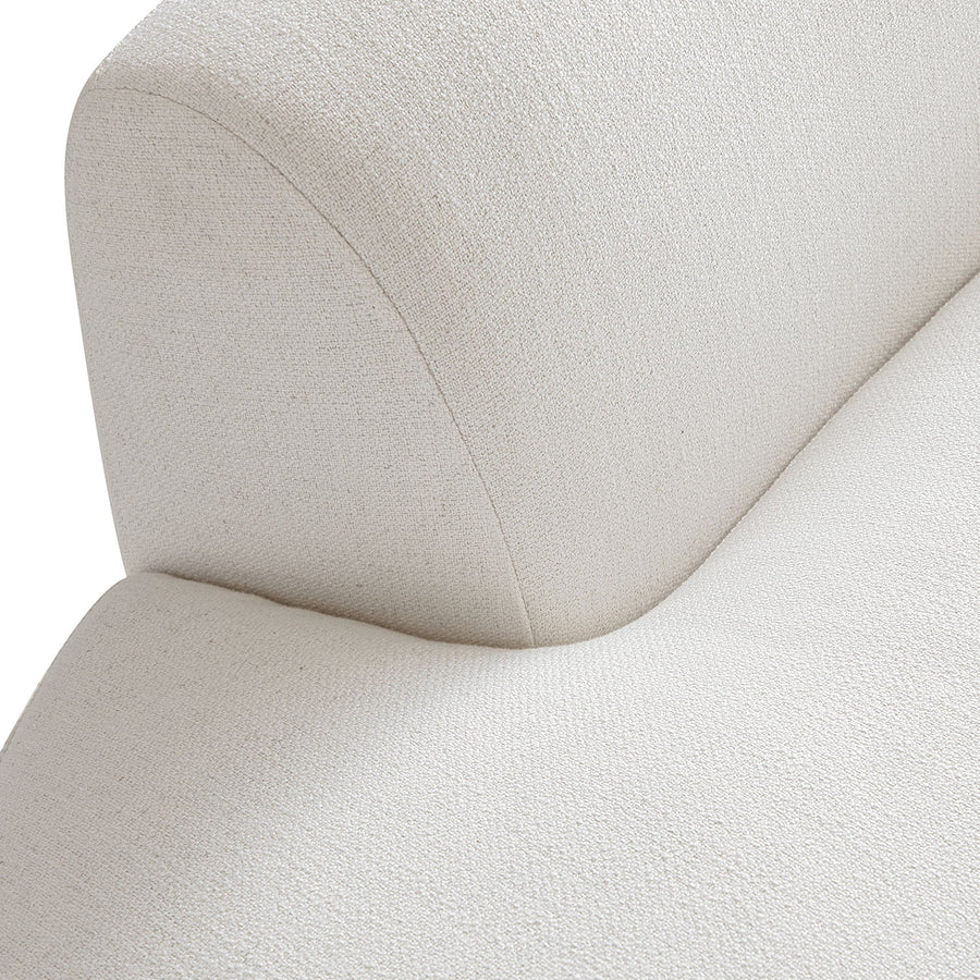Rubens Beige Linen Blend Modular Sofa, Right Open-End Seat - daals