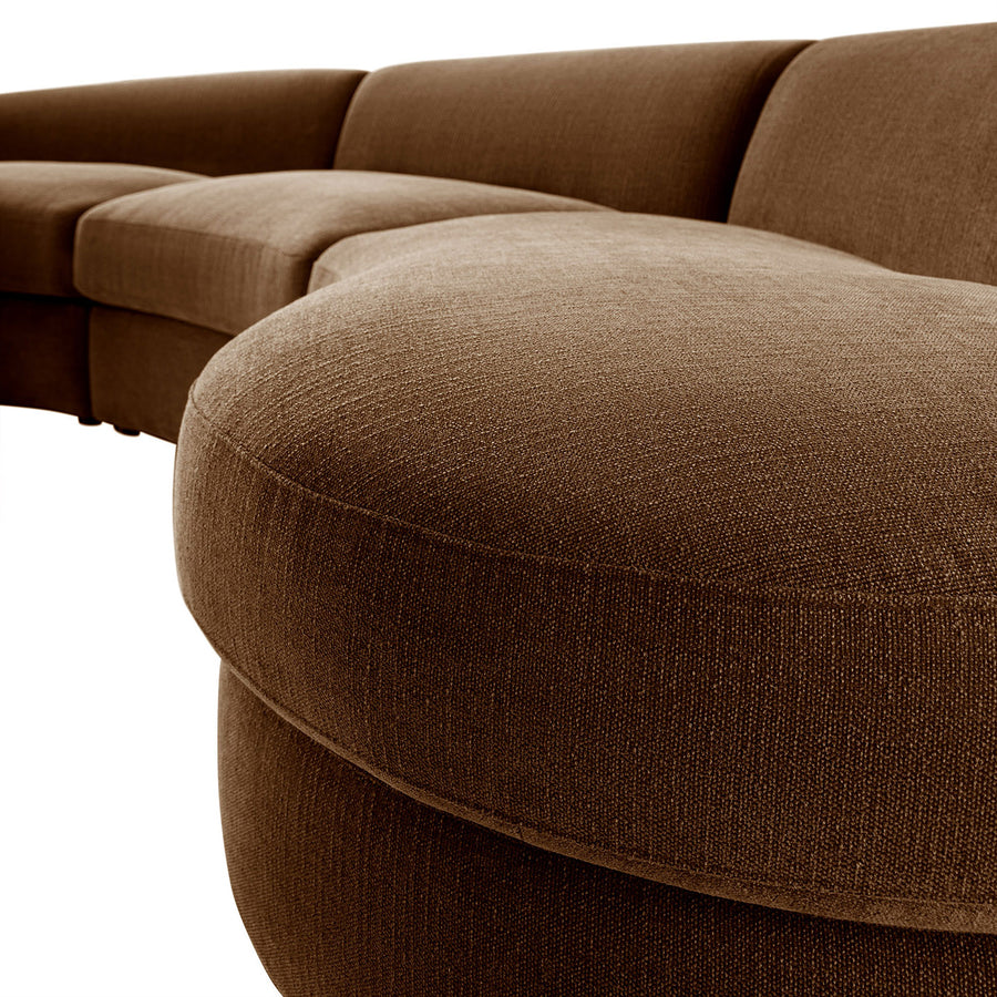 Rubens Tobacco Weave 3-Piece Right Open Modular Sofa - daals