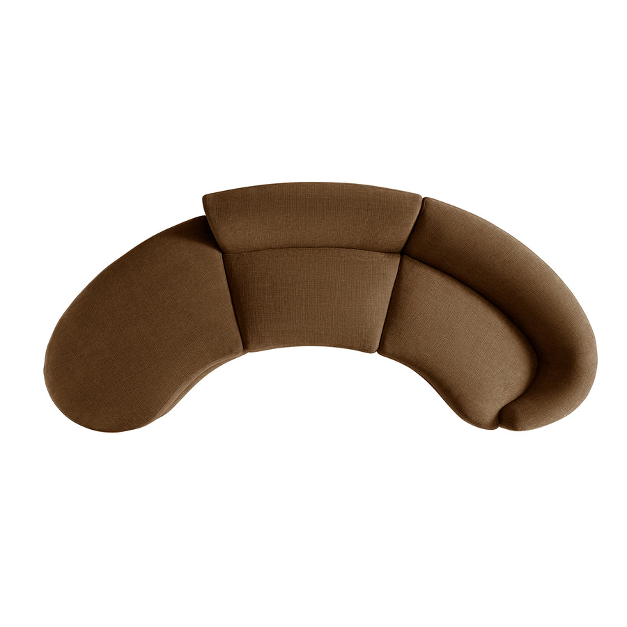 Rubens Tobacco Weave 3-Piece Left Chaise Modular Sofa - daals