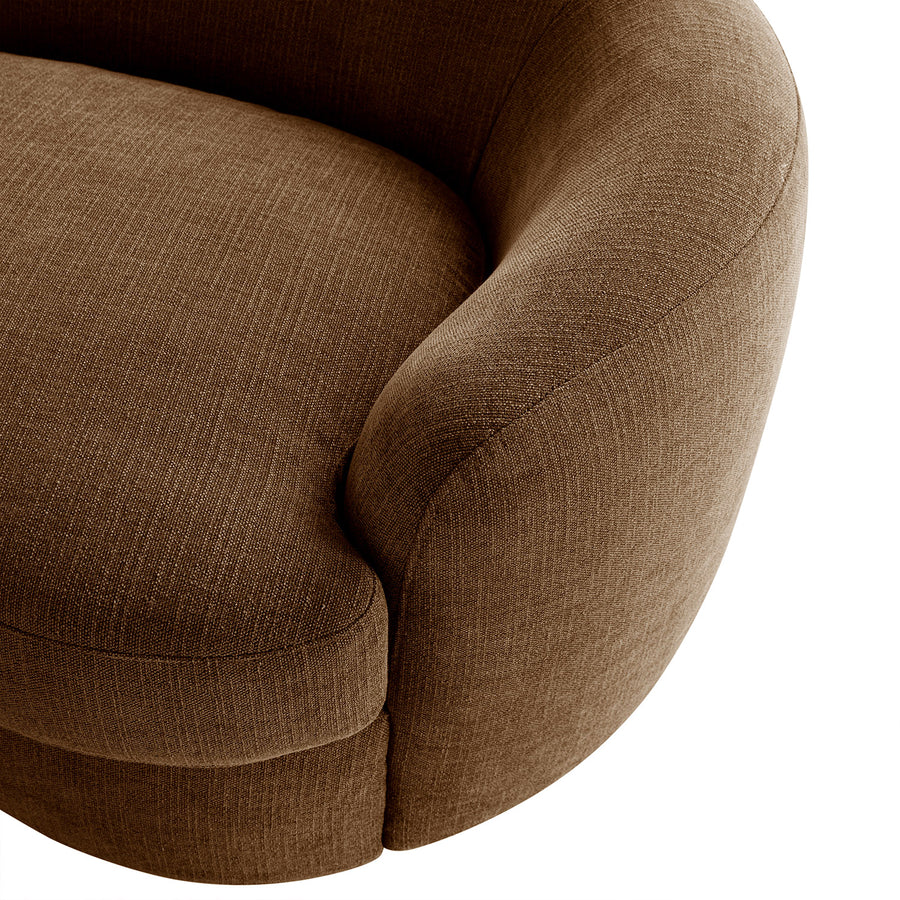 Rubens Tobacco Weave 3-Piece Left Open Modular Sofa - daals