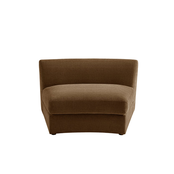 Rubens Tobacco Weave Modular Sofa, Armless Seat