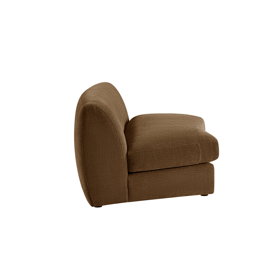 Rubens Tobacco Weave Modular Sofa, Armless Seat - daals