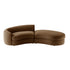 Rubens Tobacco Weave 2-Piece Right Chaise Modular Sofa - daals
