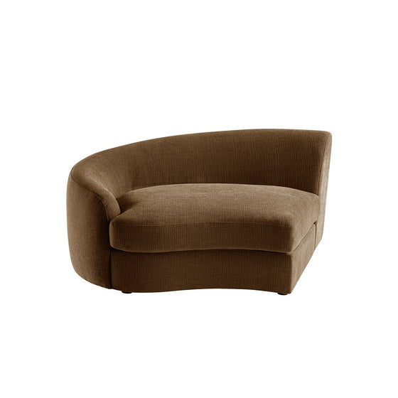 Rubens Tobacco Weave Modular Sofa, Left Arm Seat