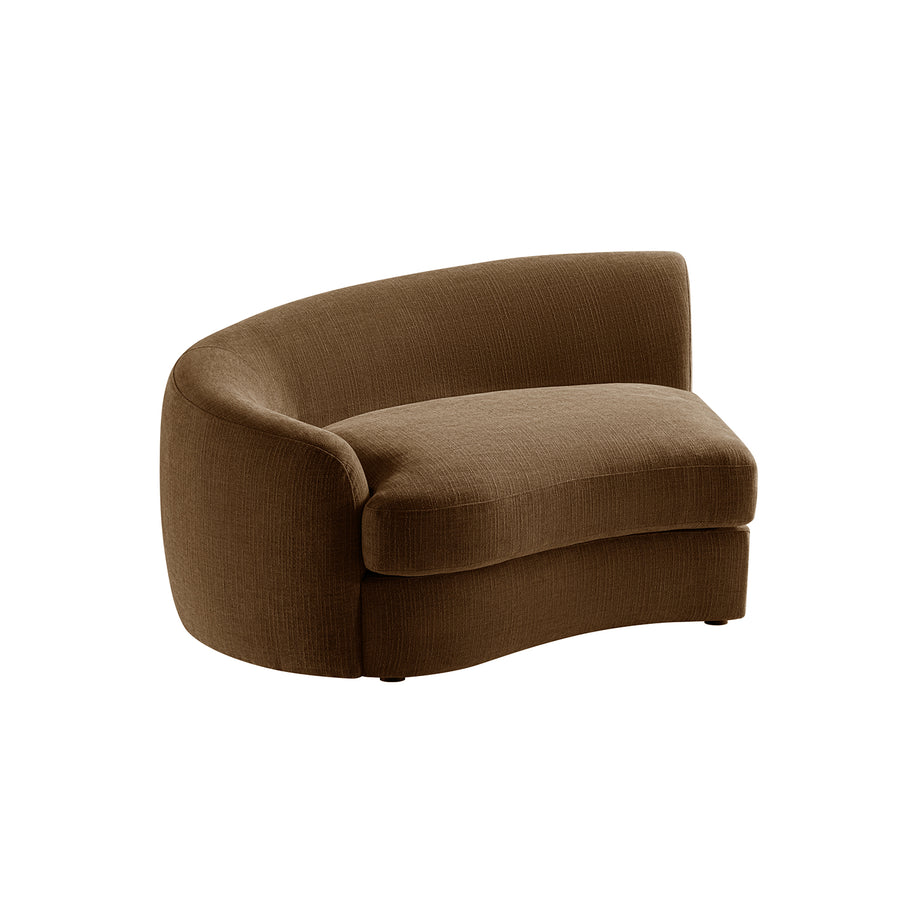 Rubens Tobacco Weave Modular Sofa, Left Arm Seat - daals