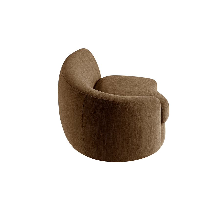 Rubens Tobacco Weave Modular Sofa, Left Arm Seat - daals