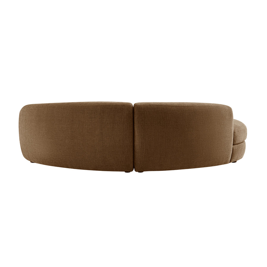 Rubens Tobacco Weave 2-Piece Left Open Modular Sofa - daals