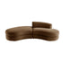 Rubens Tobacco Weave 2-Piece Left Chaise Right Open-End Modular Sofa - daals