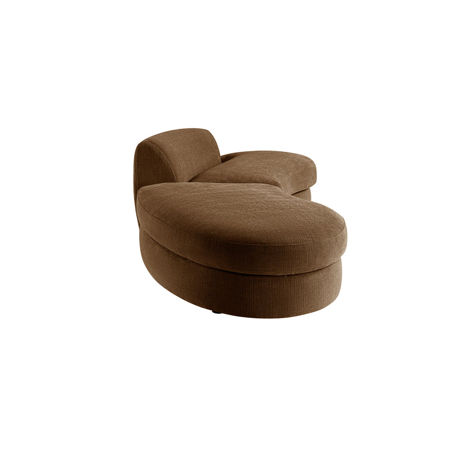 Rubens Tobacco Weave 2-Piece Left Chaise Right Open-End Modular Sofa - daals