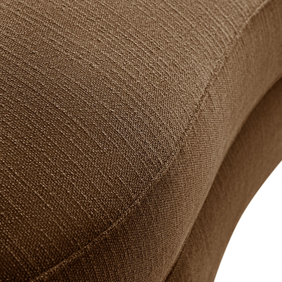 Rubens Tobacco Weave Modular Sofa, Left Chaise Seat - daals