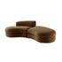 Rubens Tobacco Weave 2-Piece Right Chaise Left Open-End Modular Sofa - daals