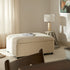 Magda Fold - Out Single Bed in an Ottoman, Beige Boucle - daals