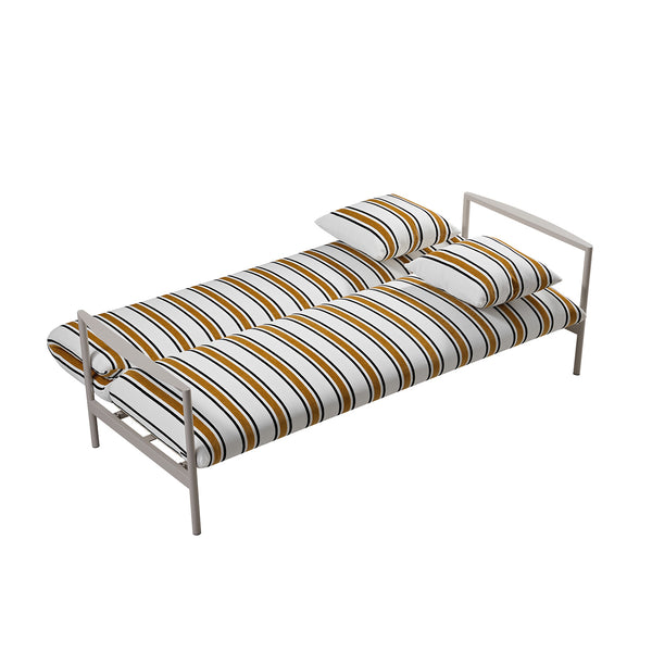 Linea Three Seater Sofa Bed, Amber Striped Chenille