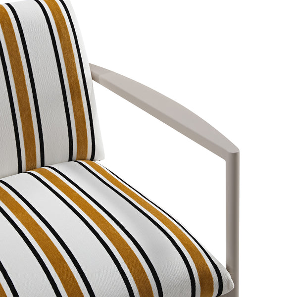 Linea Three Seater Sofa Bed, Amber Striped Chenille