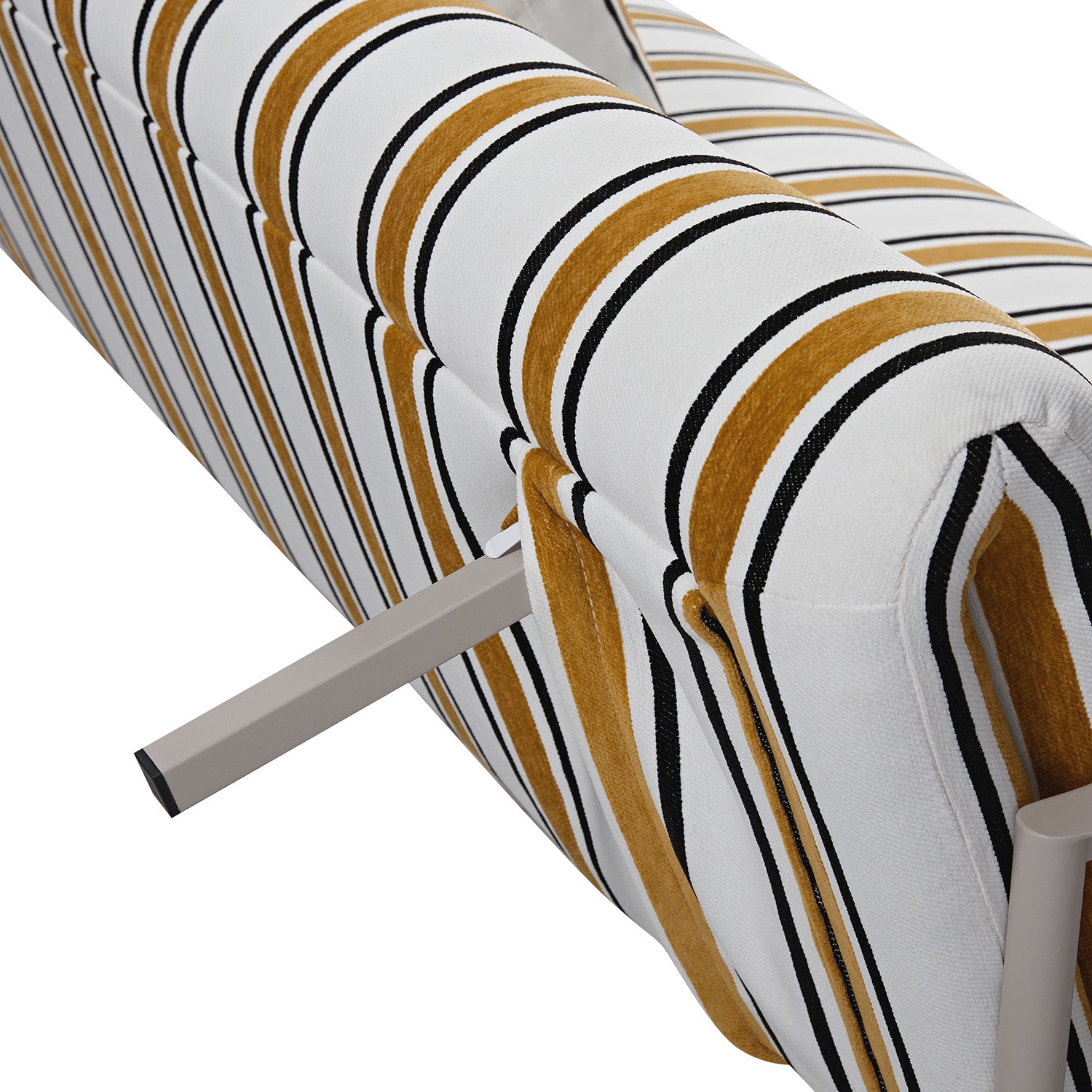 Linea Three Seater Sofa Bed, Amber Striped Chenille