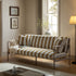 Linea Three Seater Sofa Bed, Amber Striped Chenille - daals