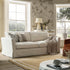 Fitz Skirted Large 3 - Seater Sofa, Oatmeal Linen Blend - daals