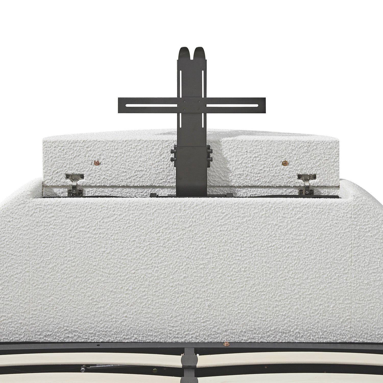 Archer White Boucle Ottoman TV Bed