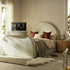Archer White Boucle Ottoman TV Bed - daals