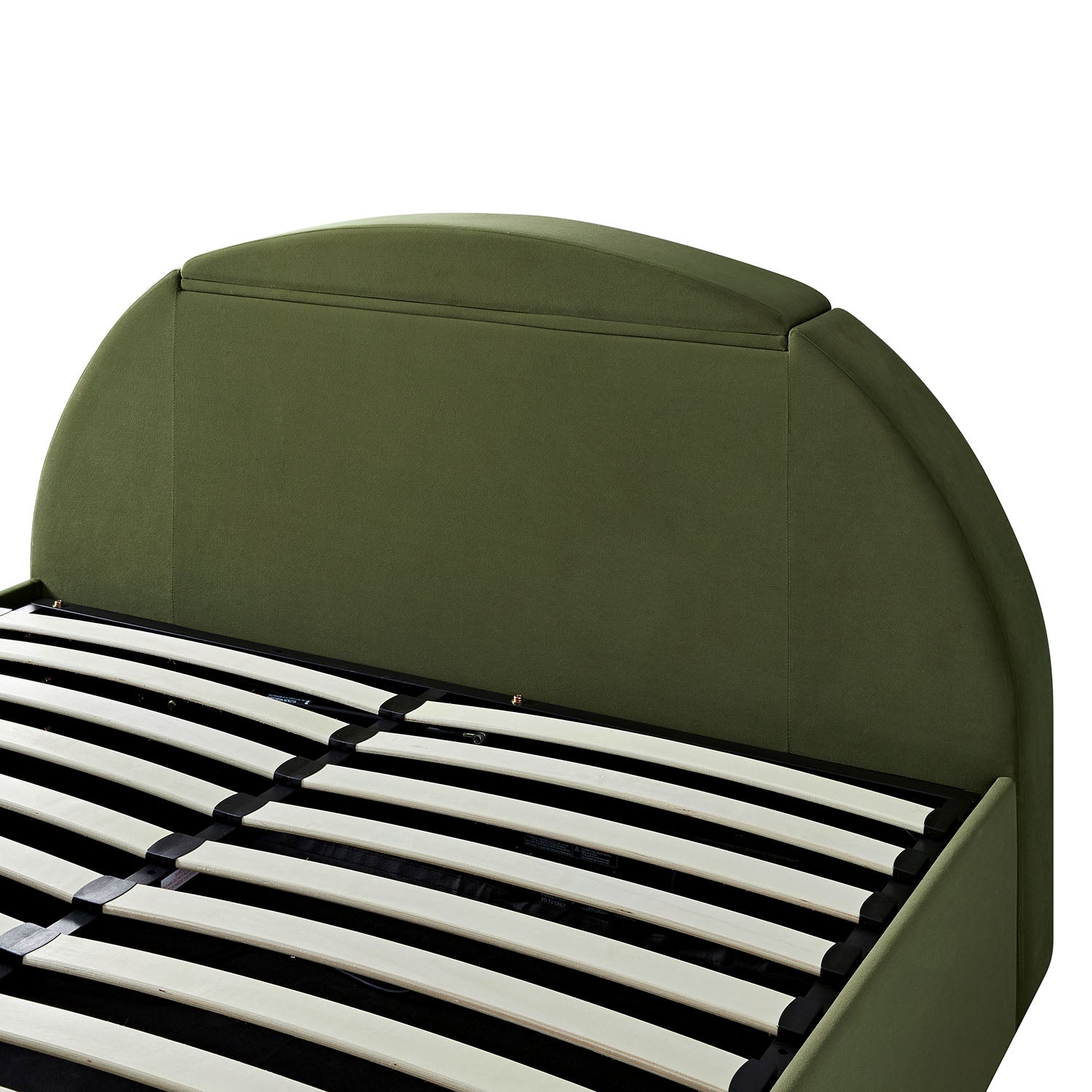 Archer Moss Green Velvet Ottoman TV Bed