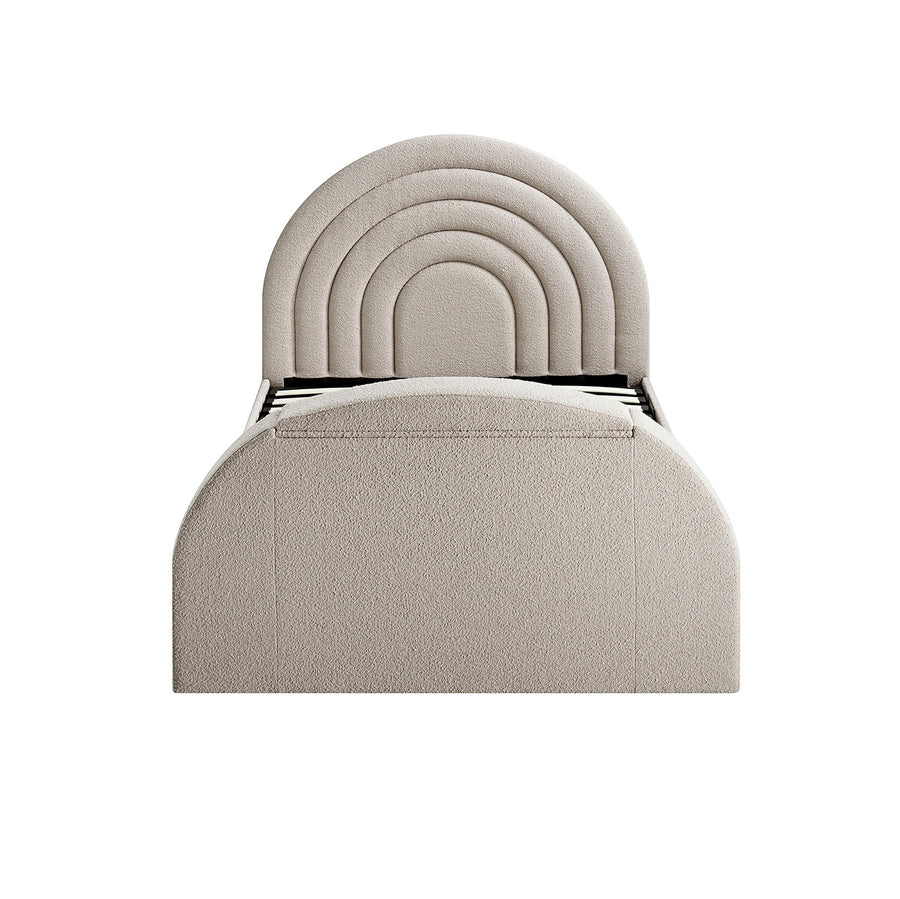 Archer Taupe Boucle Ottoman TV Bed