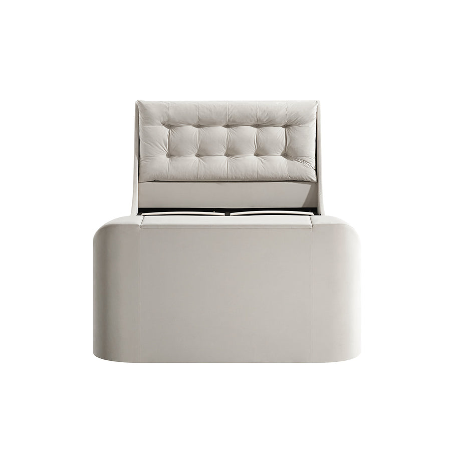 Hadley Champagne Velvet Ottoman TV Bed