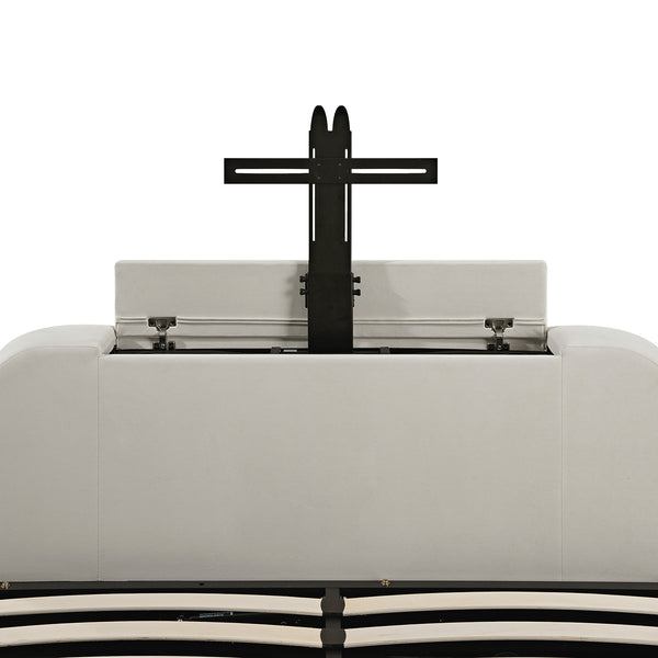 Hadley Champagne Velvet Ottoman TV Bed