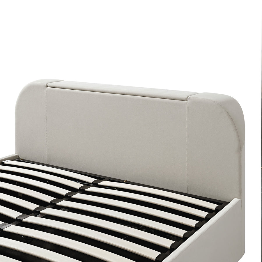 Hadley Champagne Velvet Ottoman TV Bed