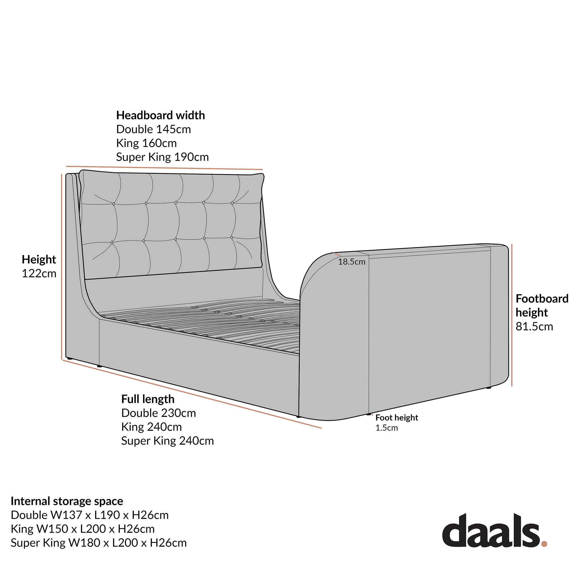 Hadley Moss Green Velvet Ottoman TV Bed