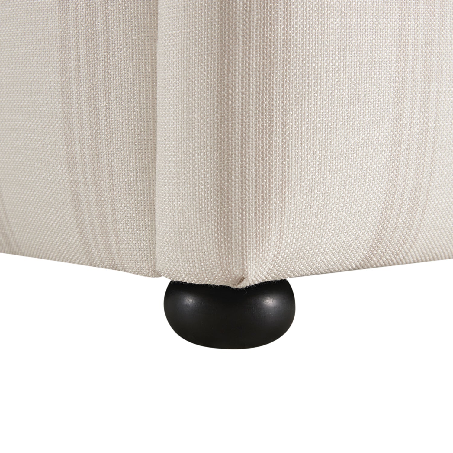 Celeste Upholstered Storage Bed with Ruffled Headboard, Seashell Stripe