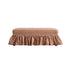 Celeste Ruffled Skirt Upholstered Storage Bench, Brick Gingham