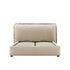 Celeste Upholstered Storage Bed with Ruffled Headboard, Fawn Chenille