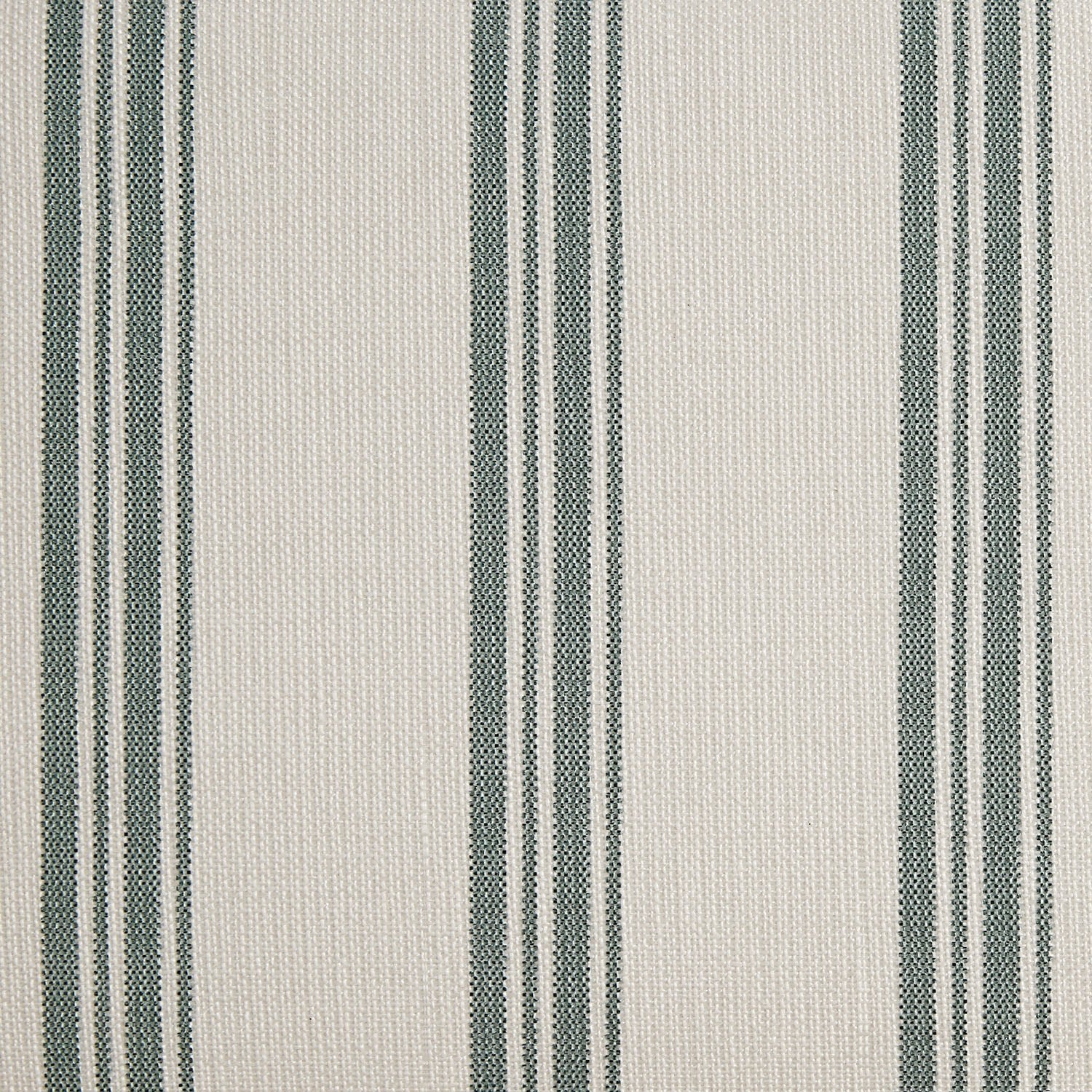 Celeste Upholstered Storage Bed with Ruffled Headboard, Laurel Green Stripe