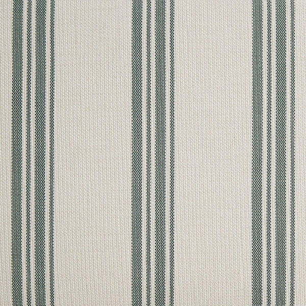 Celeste Upholstered Storage Bed with Ruffled Headboard, Laurel Green Stripe - daals