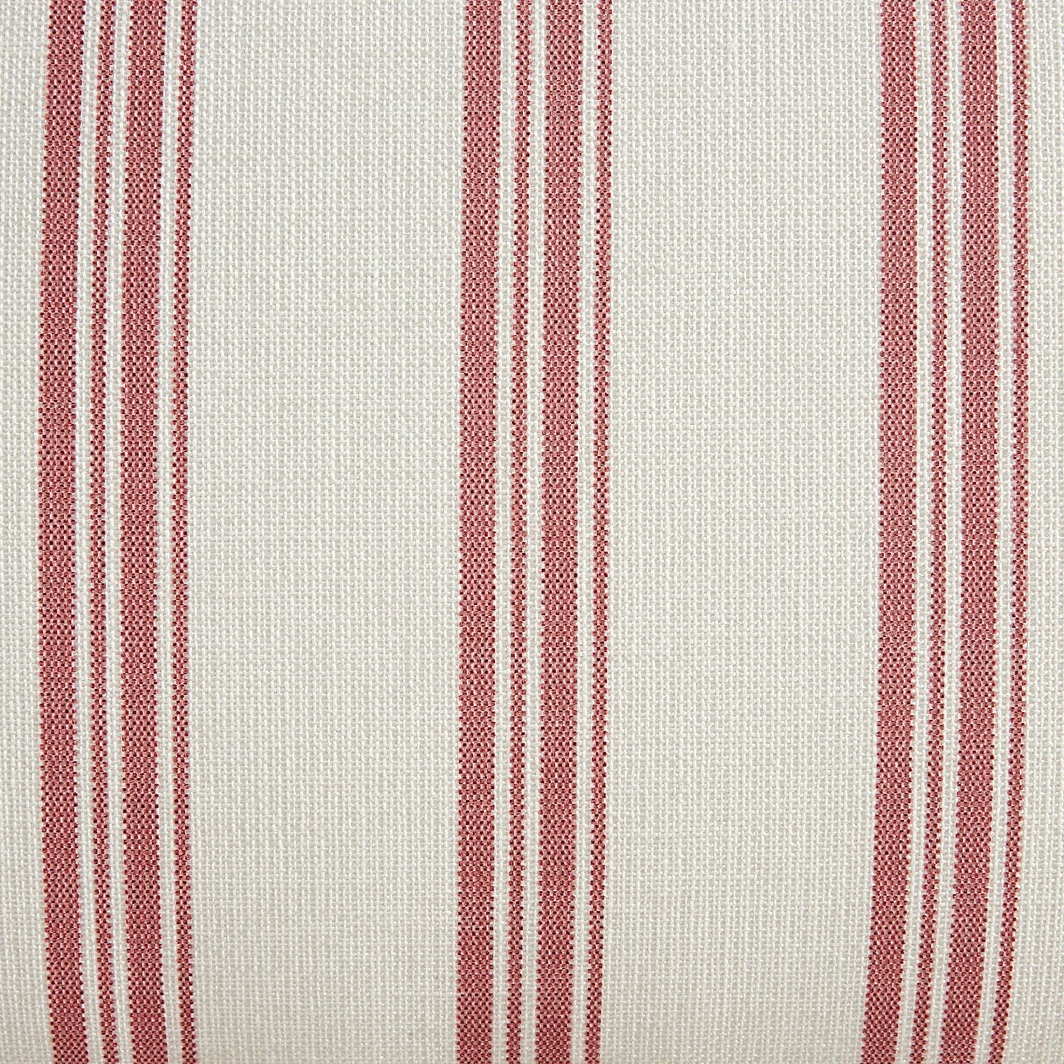 Celeste Upholstered Storage Bed with Ruffled Headboard, Peony Red Stripe