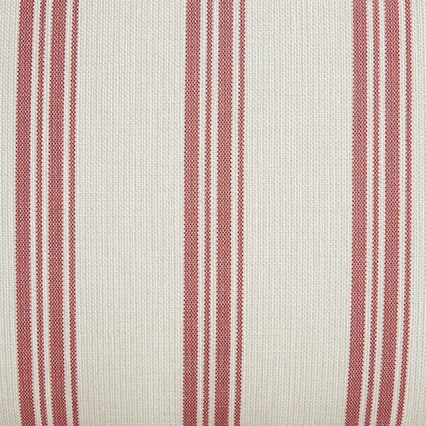 Celeste Upholstered Storage Bed with Ruffled Headboard, Peony Red Stripe - daals