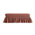 Celeste Ruffled Skirt Upholstered Storage Bench, Antique Rose Chenille