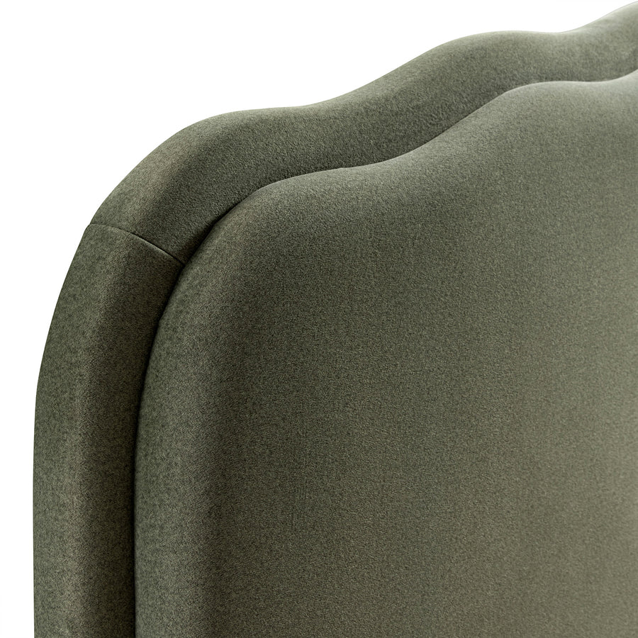 Rosamund Ottoman Storage Bed, Dried Herb Mohair - daals