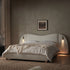 Egerie Extended Headboard Ottoman Storage Bed, Beige Boucle - daals