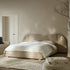 Egerie Extended Headboard Ottoman Storage Bed, Champagne Velvet - daals