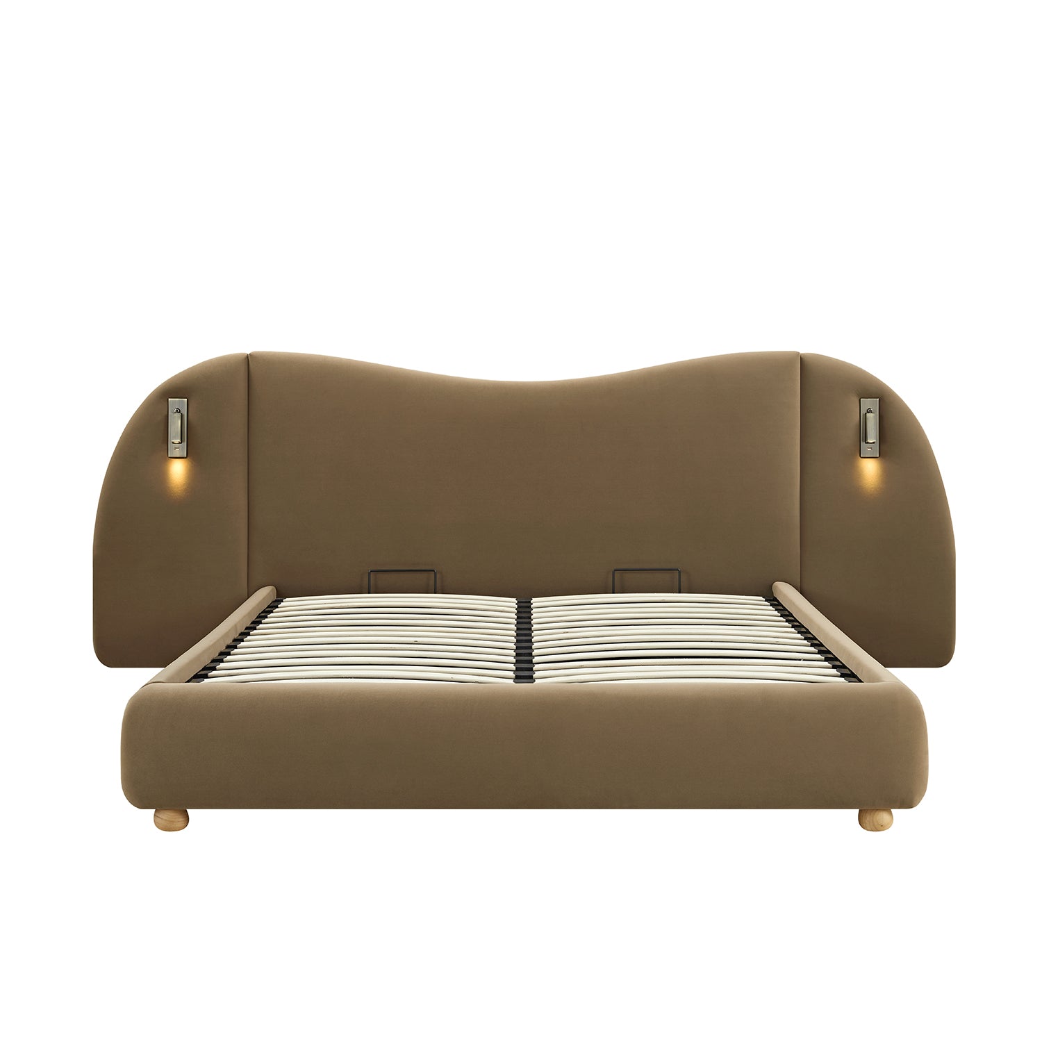 Egerie Extended Headboard Ottoman Storage Bed, Hazel Velvet