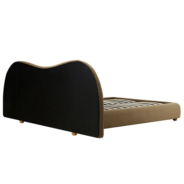 Egerie Extended Headboard Ottoman Storage Bed, Hazel Velvet - daals