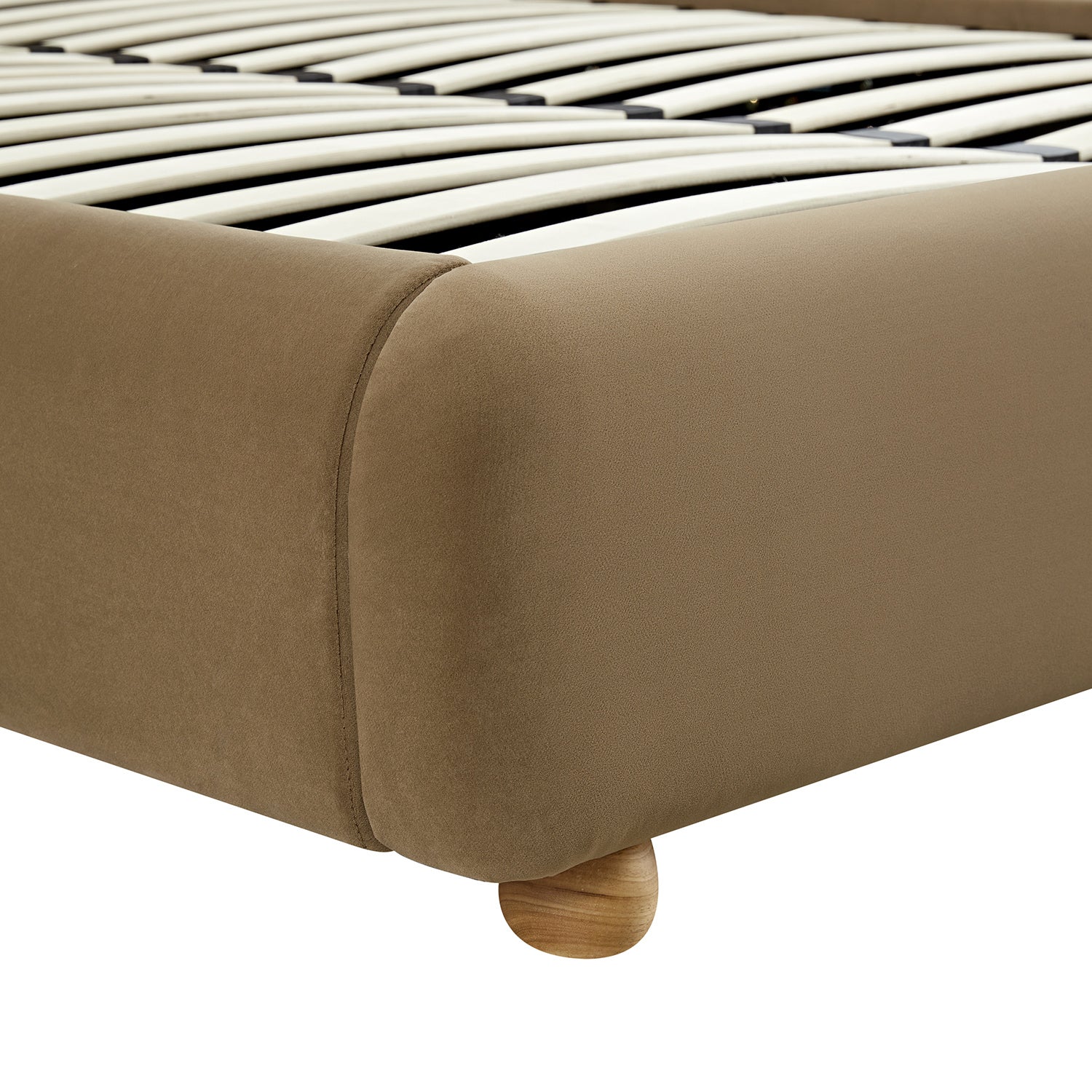 Egerie Extended Headboard Ottoman Storage Bed, Hazel Velvet