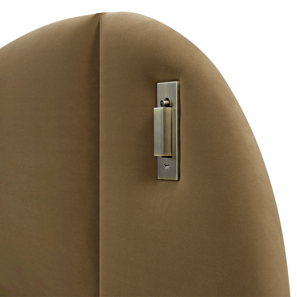 Egerie Extended Headboard Ottoman Storage Bed, Hazel Velvet - daals