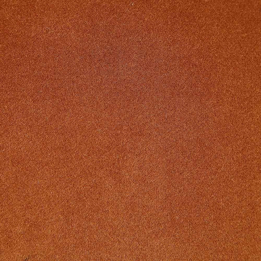 Hansel Upholstered Padded Dining Chair, Rust Velvet and Black Frame