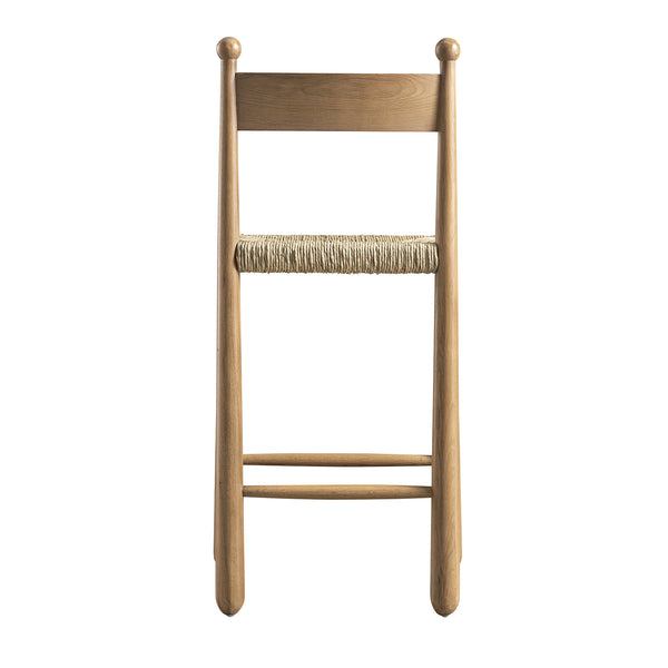 Tama Counter Stool, Woven Seagrass | Natural Oak Frame - daals