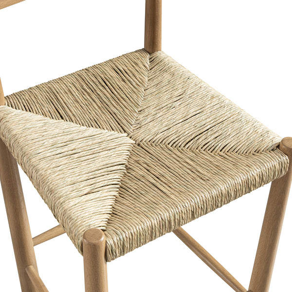Tama Counter Stool, Woven Seagrass | Natural Oak Frame - daals